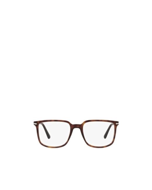 Persol White Square-Frame Glasses for men