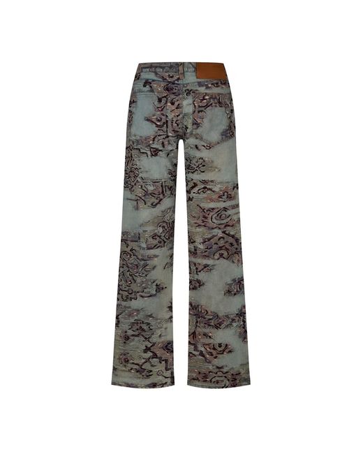 Off-White c/o Virgil Abloh Gray Tapestry Jeans for men
