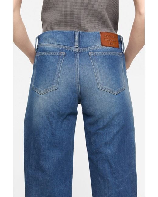 Acne Blue High-Waisted Jeans