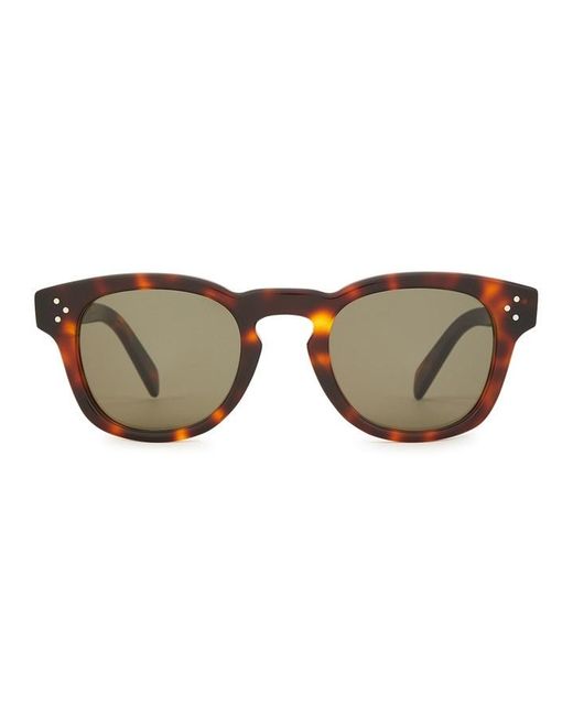 Céline Metallic Round-Frame Sunglasses