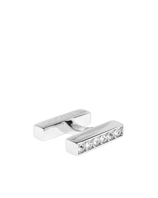 Ferragamo White T-Shaped Cufflinks for men