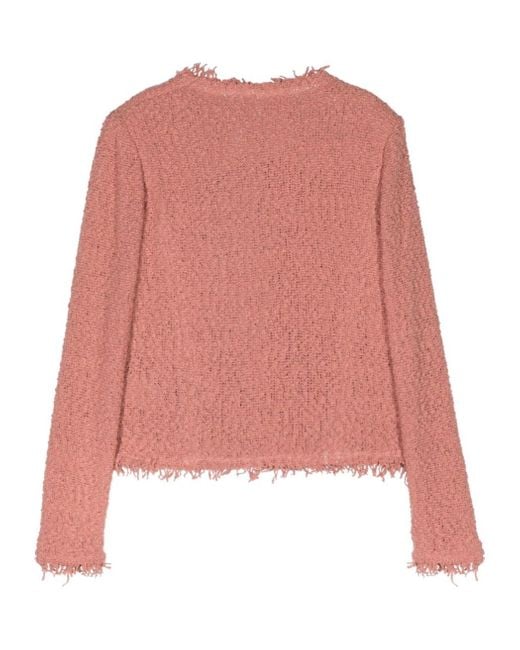 IRO Pink Long-Sleeved Casual Jacket