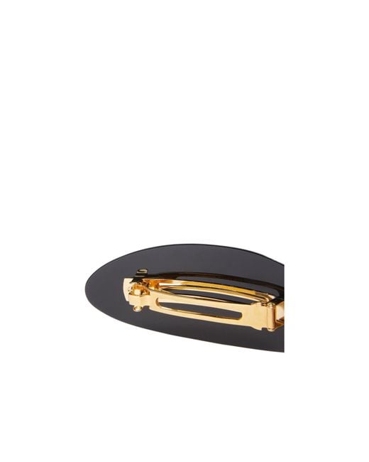 Balenciaga White Logo Detailed Hair Clip