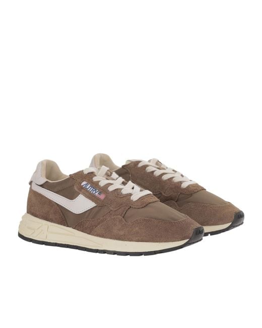 Autry Brown Reelwind Low Sneakers