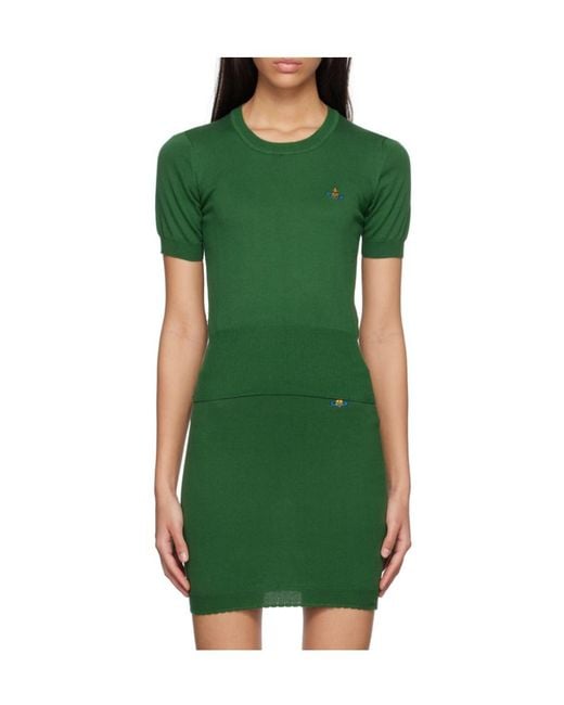 Vivienne Westwood Green Short-Sleeved Sweater
