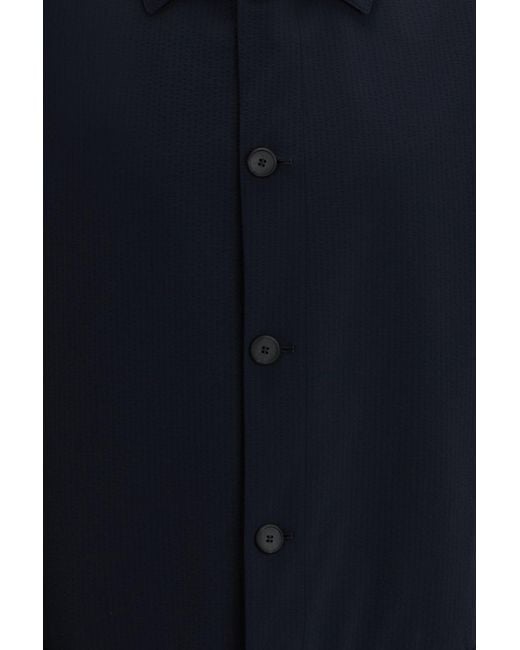 Boss Blue Long-Sleeved Casual Jacket for men