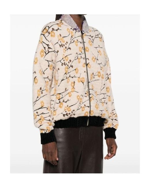 Forte_forte Natural Long-Sleeve Zip-Fastening Cardigan