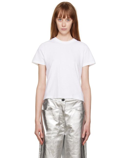 Khaite White The Emmylou Crewneck T-Shirt
