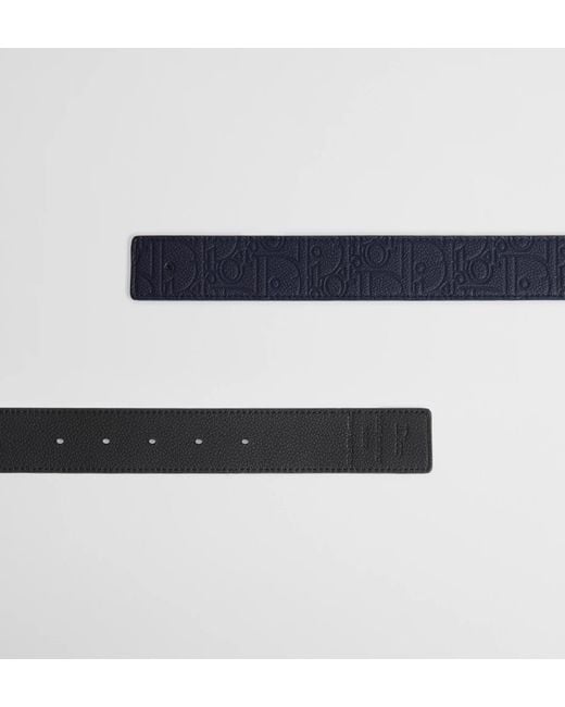 Dior Blue Reversible Belt Strap for men