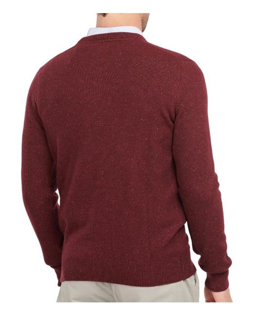 Barbour Red Tisbury Crewneck Knit Jumper for men