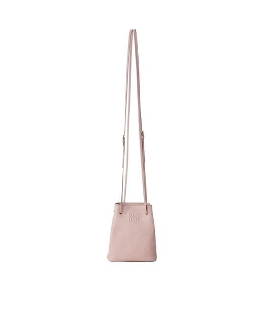Miu Miu Pink Nappa Leather Mini Bag