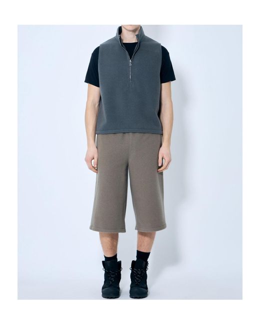Rier Blue Wool City Vest for men