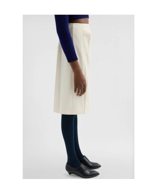 Jil Sander Natural Technical Crêpe Skirt