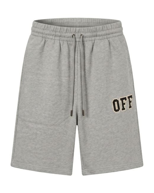 Off-White c/o Virgil Abloh Gray Elastic-Waist Shorts for men