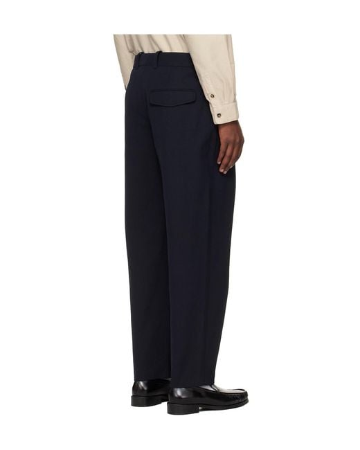 A.P.C. Black Renato Pleated Pants for men