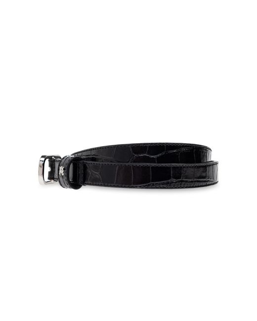 Amiri White Ma Logo Plaque Buckled Belt for men