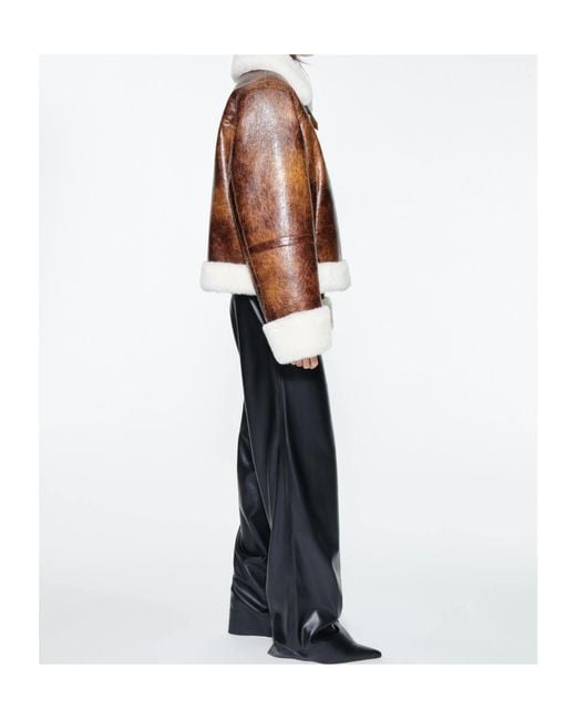 Stand Studio Brown Lorelle Zipped Jacket