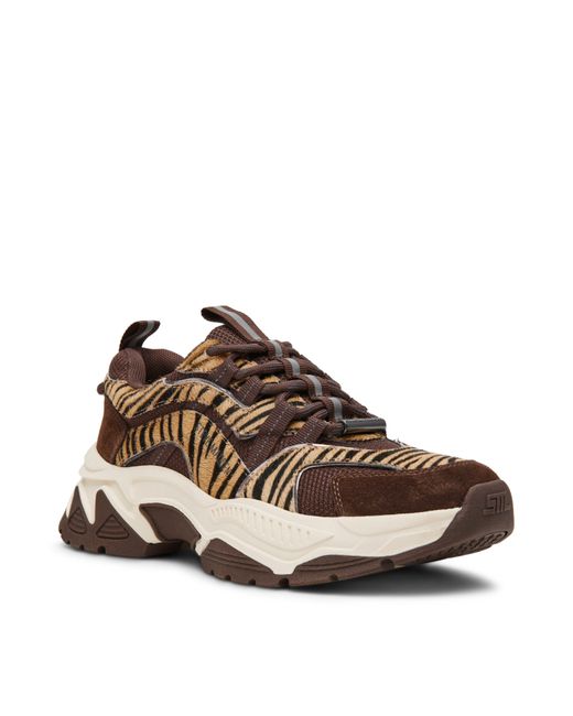 Steve Madden Brown Animates Chunky Trainers