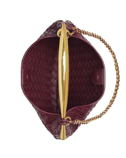Bottega Veneta Purple Sardine Small Shoulder Bag