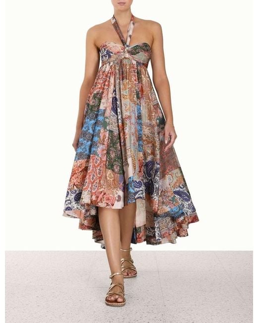 Zimmermann White Devi Halter Maxi Dress
