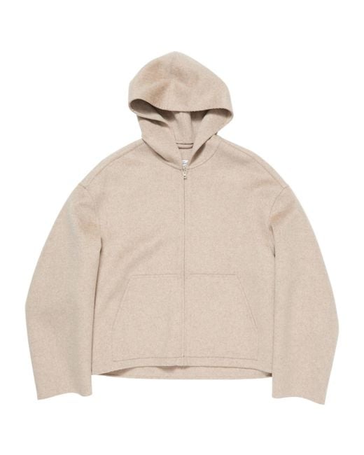 Acne Natural Zip-Up Hoodie for men