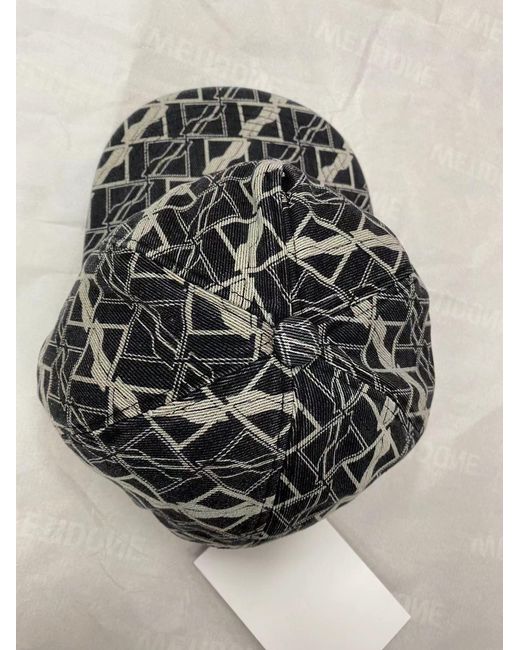 we11done Black Logo Baseball Hat for men