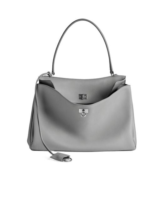Balenciaga Gray Rodeo Handbag Medium