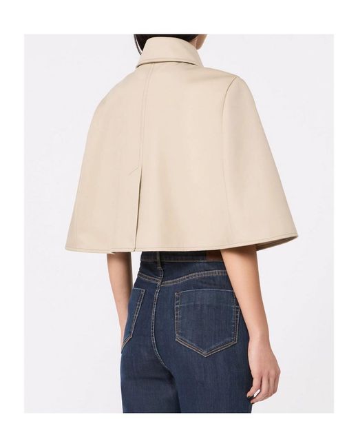 Max Mara Natural Short-Sleeved Casual Jacket