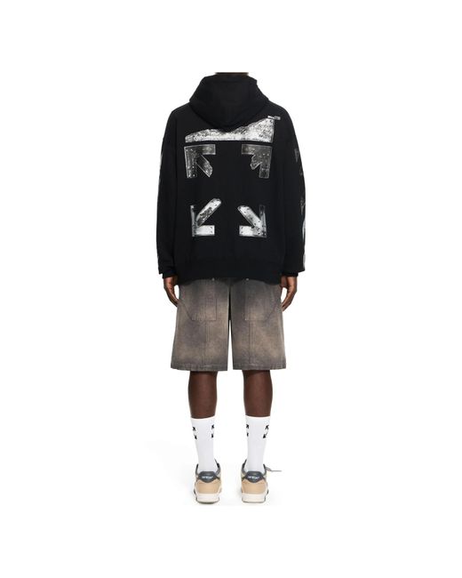 Off-White c/o Virgil Abloh Black Metal Arrow Skate Zip Hoodie for men