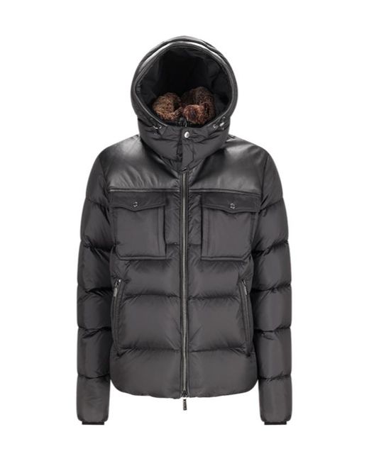 Moorer Black Alarick-Peh Puffer Jacket for men