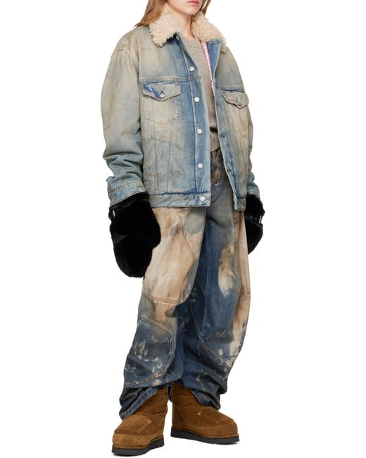 Acne Brown Shearling-Lined Leather Boots