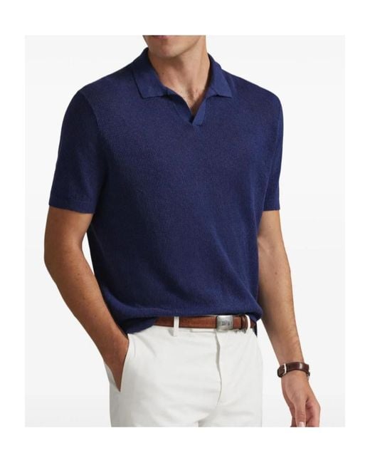 Polo Ralph Lauren Blue Polo-Collar Short-Sleeve T-Shirt for men