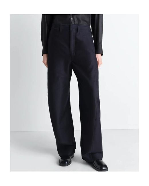 Lemaire Blue Twisted Chino Pants
