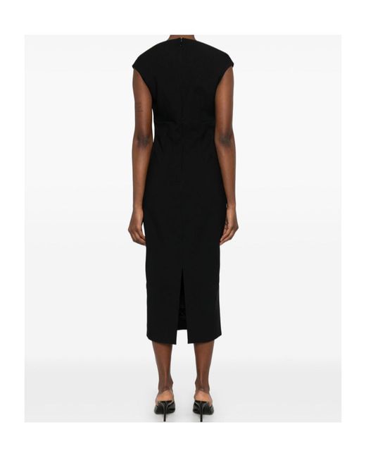 Solace London Black London Monica Sleeveless Midi Dress