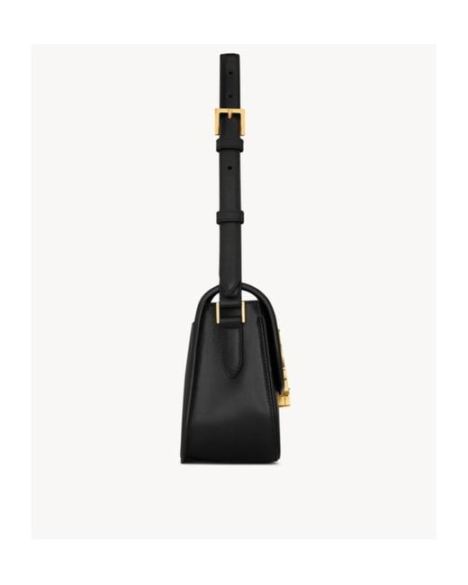 Saint Laurent Black Solferino Medium Shoulder Bag