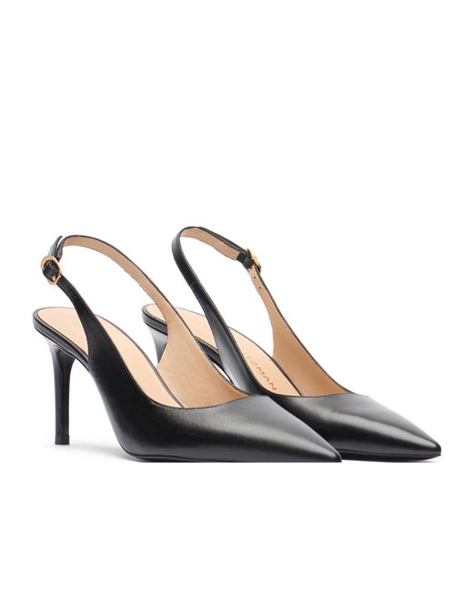 Stuart Weitzman Black Power Slingback Pumps