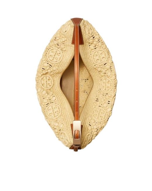 Tory Burch Metallic T Monogram Balloon Bag