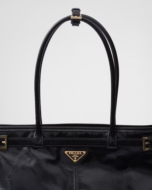 Prada Black Bonnie Extra-Large Leather Handbag