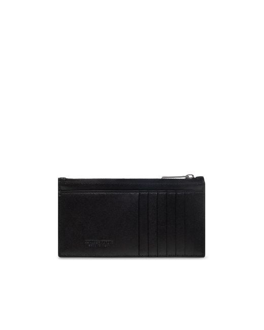 Bottega Veneta Brown Intrecciato Zipped Card Holder for men