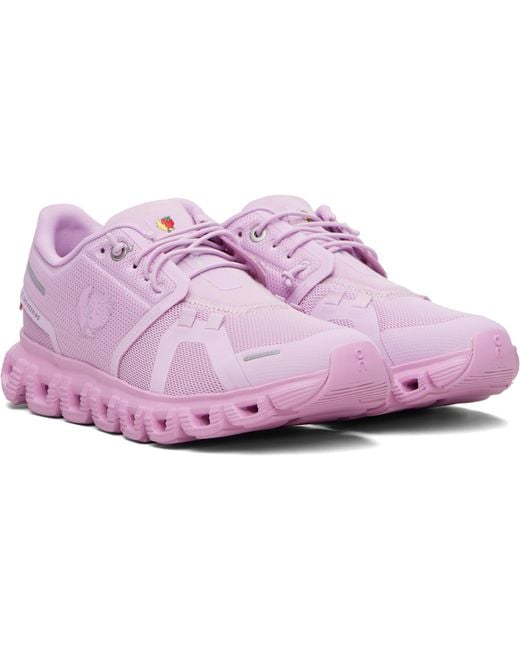 On Shoes Purple Cloud 6 Shf Lace-Up Sneakers
