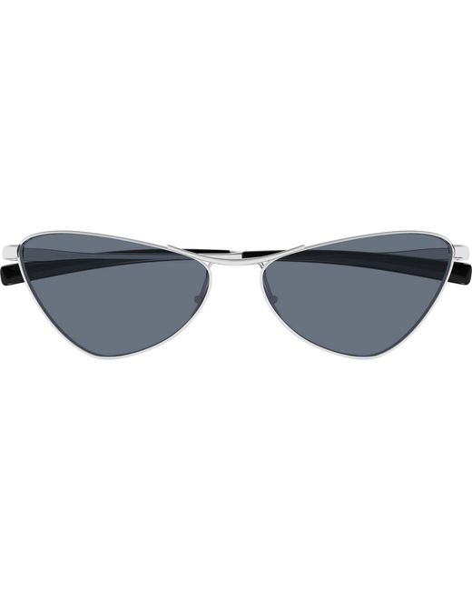 Saint Laurent White Eyewear Cat-Eye Frame Sunglasses