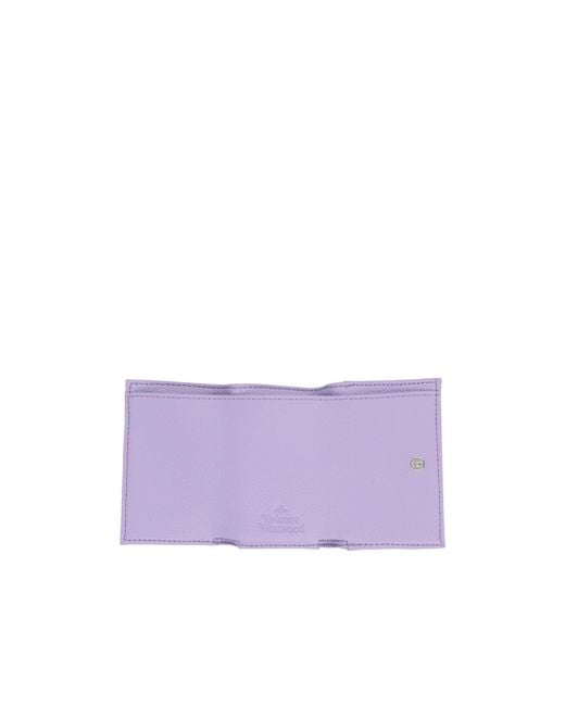 Vivienne Westwood Purple Flap Card Wallet
