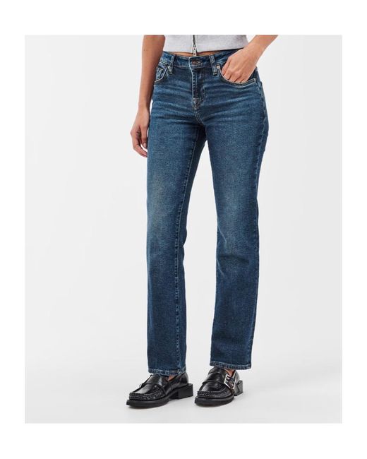7 For All Mankind Blue Belt Loop Jeans