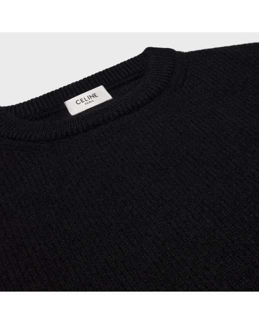 Céline Black Crewneck Sweater