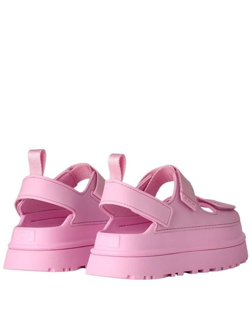 Ugg Pink Platform Strappy Sandals