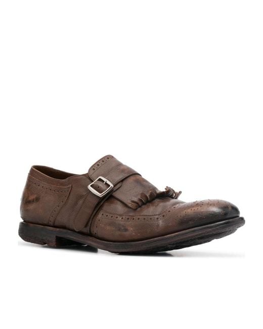 Church's Brown Fringed Strap Loafers for men