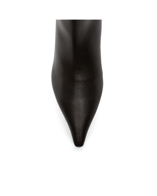 Aeyde Black Pointed-Toe Ankle Boots