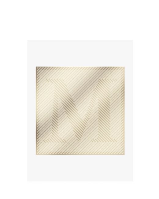 Max Mara Natural Frayed Edge Scarf