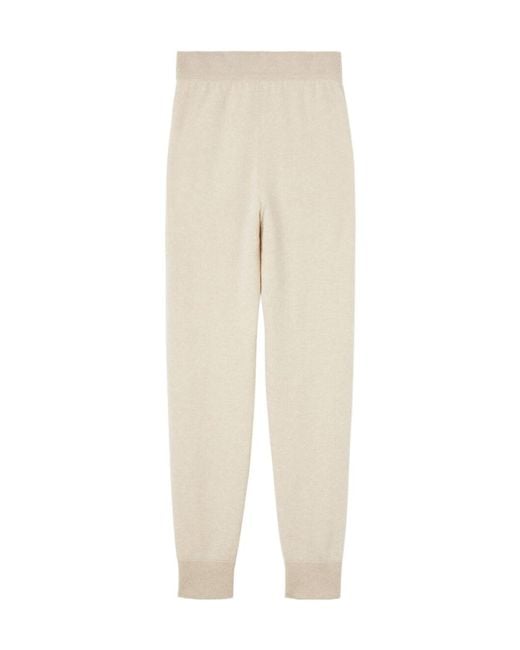Loro Piana Natural Drawcord Cashmere Sweatpants