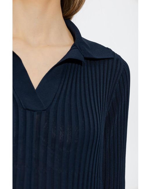 Bottega Veneta Blue Pleated Dress